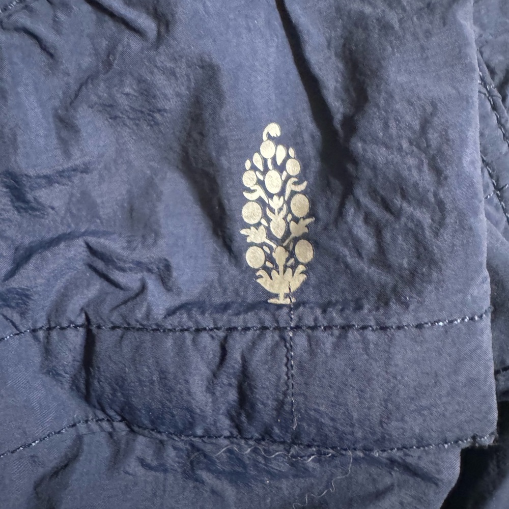 Free People nylon navy blue shorts